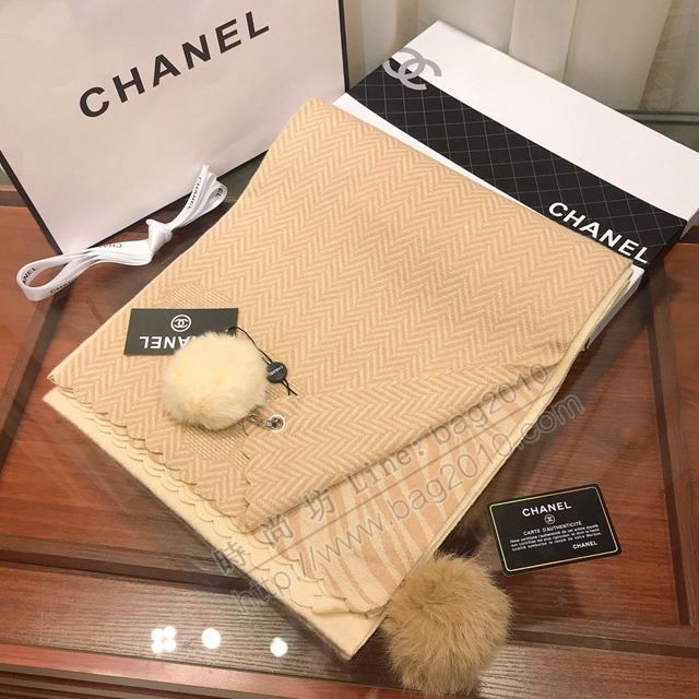 CHANEL圍巾 香奈兒羊絨混紡 經典時尚 CHANEL素雅山茶花女長圍巾  llwj6649